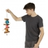 CORAL WOOD BALL ROPE TOY